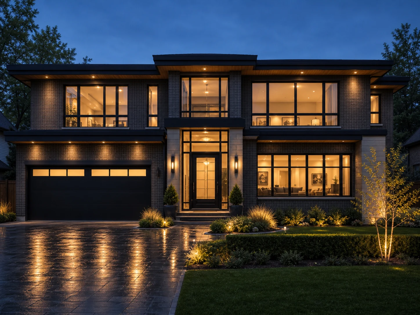 Contemporary Richmond Hill new-build home with wide energy-efficient windows